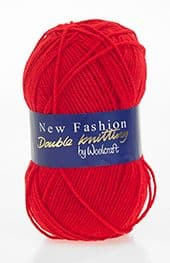Woolcraft Double Knit Wool Shade 1010 - Signal Red