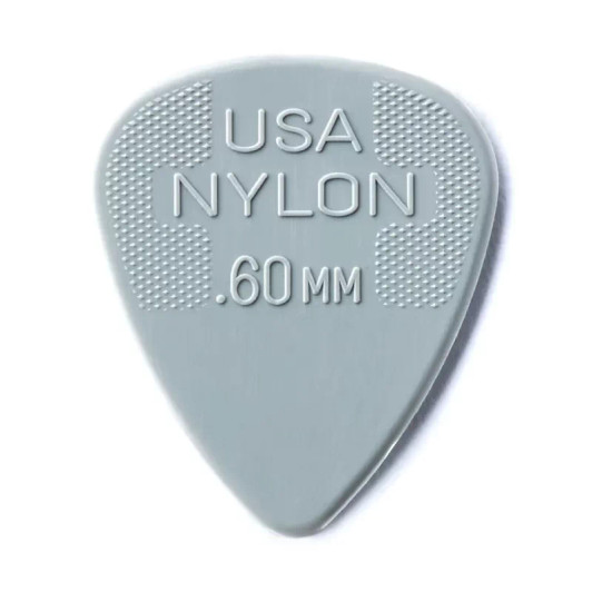 Dunlop Nylon Standard Picks Grey .60mm 12 Packs