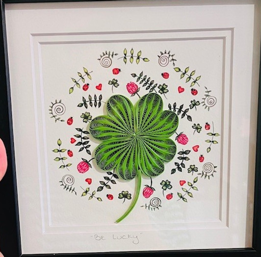 Be Lucky Framed Print 9x9in / 20x20cm