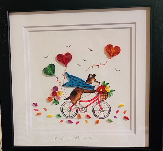 Just Live Life Framed Print 9x9in / 20x20cm