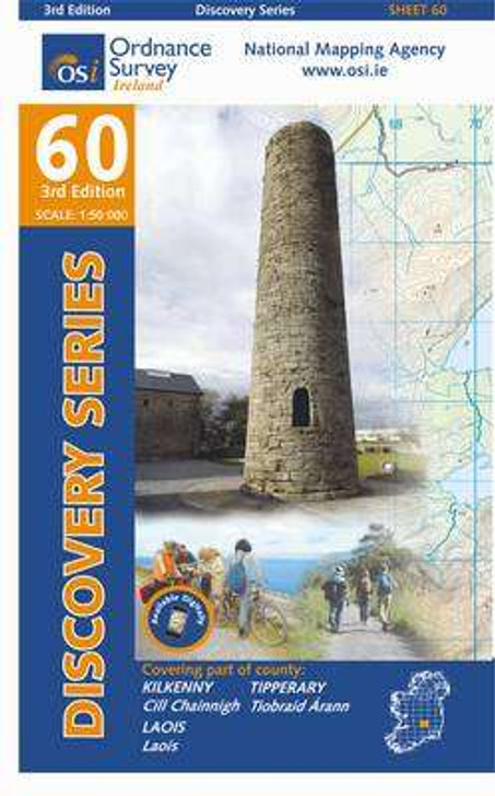 Ordnance Survey Ireland Map 60 (Discovery Series): Kilkenny, Laois, Tipperary 3rd Ed