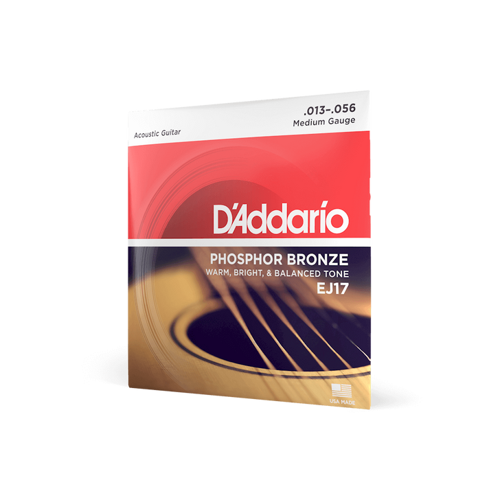 D'Addario EJ17 Medium Gauge Guitar Strings 13-56