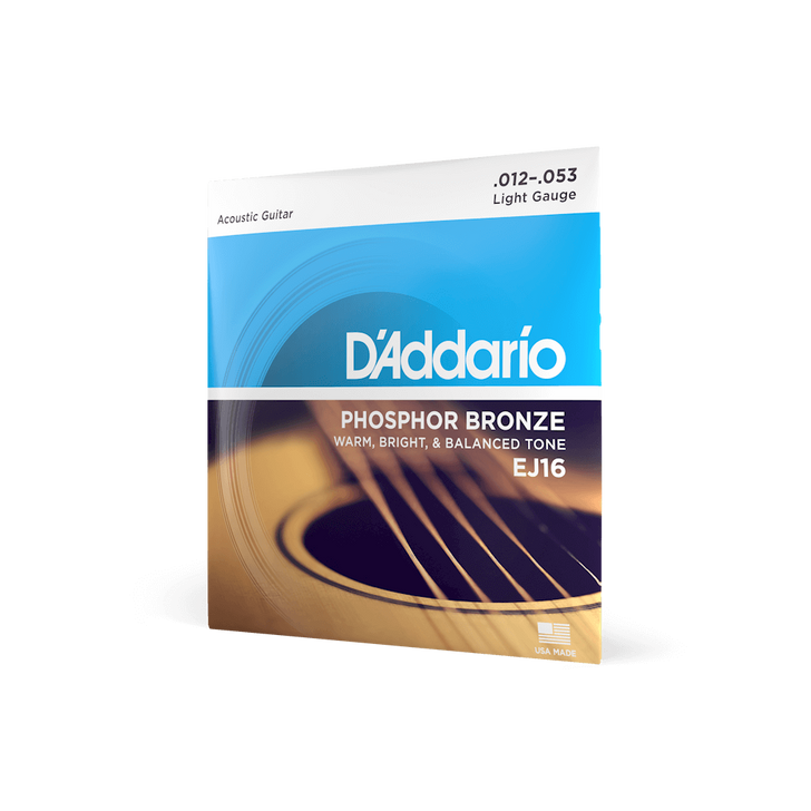 D'addario EJ16 Light Gauge Guitar Strings 12-53