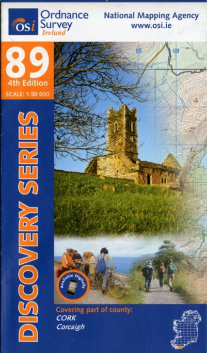 Ordnance Survey Map Ireland 89 (Discovery Series): Cork 4th Ed