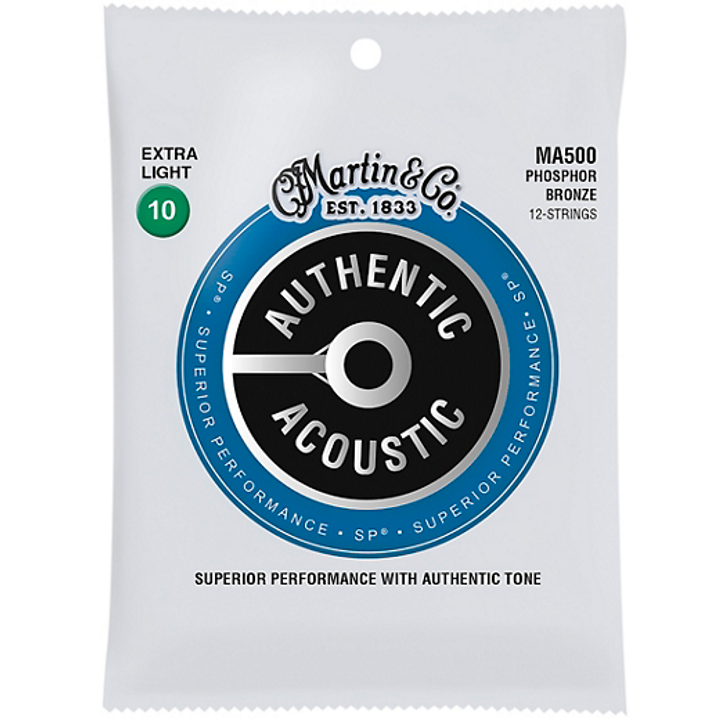 Martin Acoustic Phosphor Bronze Extra Light 12 STRINGS 10's