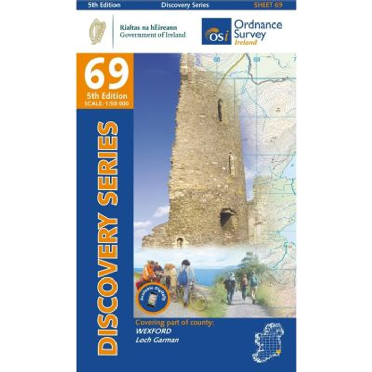 Ordnance Survey Ireland Map 69 (Discovery Series): Wexford 5th Ed.