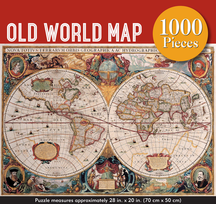 Old World  Map 1000 Piece Jigsaw Puzzle