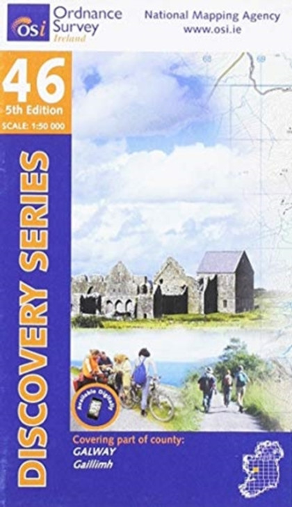 Ordnance Survey Ireland Map 46 (Discovery Series): Galway 5th Ed.