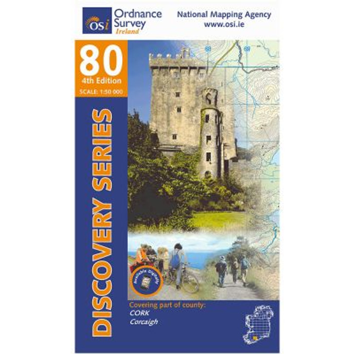 Ordnance Survey Ireland Map 80 (Discovery Series): Cork 4th Ed.