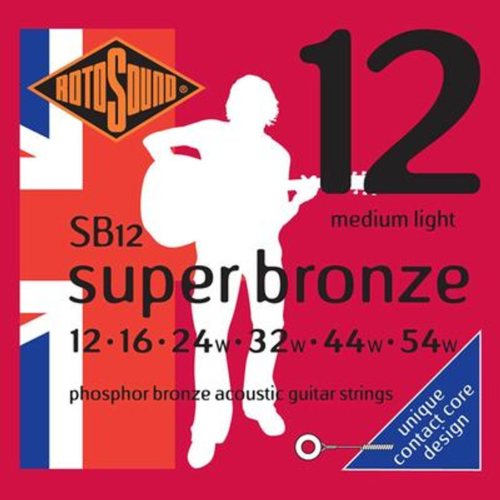 Rotosound PSD Super Bronze String Set Acoustic Phosphor Bronze 12-54