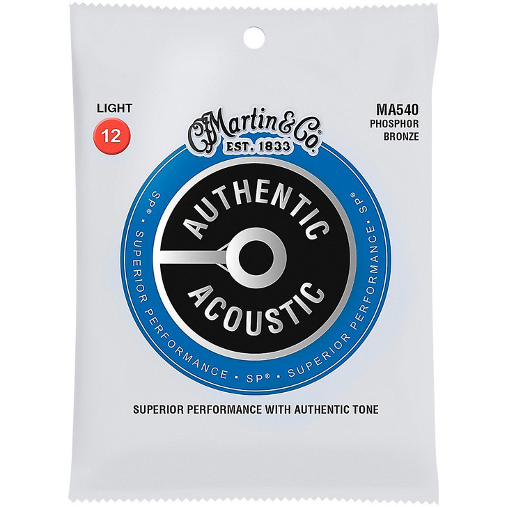 MA540 Martin & Co. Acoustic Light Phosphor Bronze Strings 12s