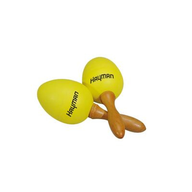 Hayman Egg Shakers with Handle SE-2-YW Yellow