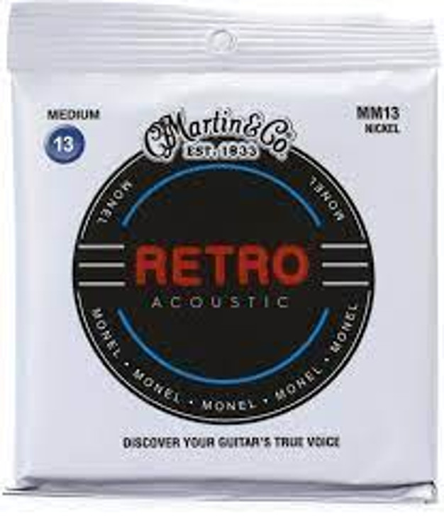 Martin & Co MM13 Retro Acoustic Monel Nickel Strings Medium Gauge