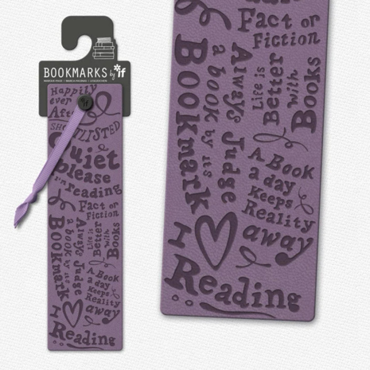 Ssshhh Bookmarks - Quiet Please - Purple