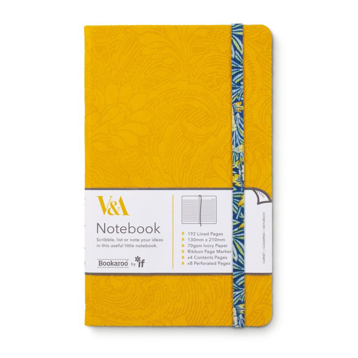 V&A Bookaroo Notebook Morris Tulip & Willow A5