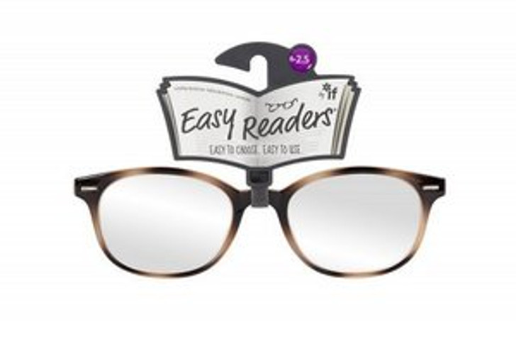 Easy Readers - Round Beige / Brown +2.5