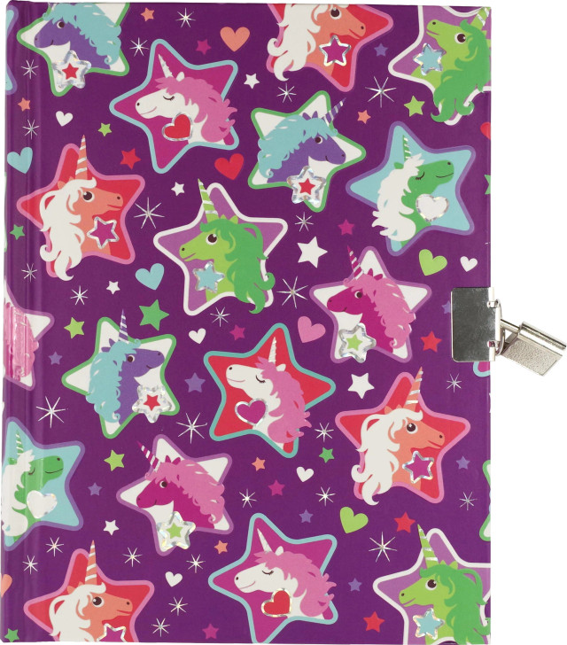 Sparkly Unicorns Locking Journal