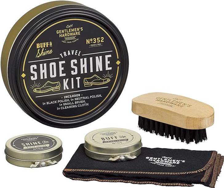 Gentlemen's Hardware Travel Shoe Shine Tin