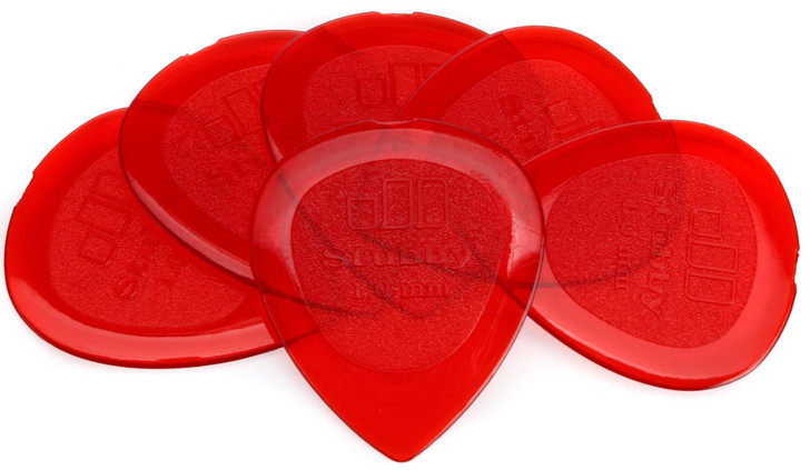 Dunlop Stubby Jazz Guitar Picks 1.0mm 6 Pack