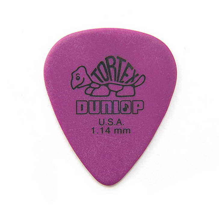 Dunlop Tortex Picks Purple 1.14mm 12 Pack