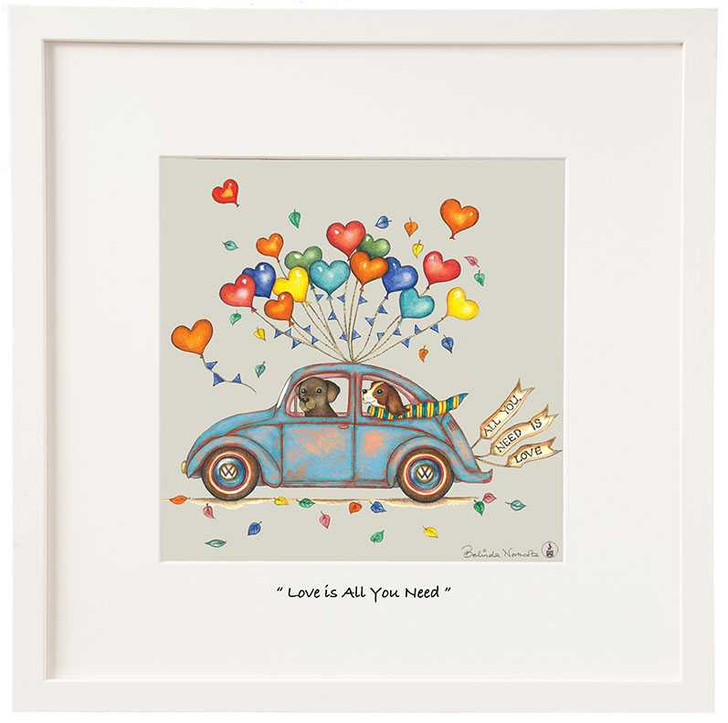 Love is All You Need Framed Print 9x9