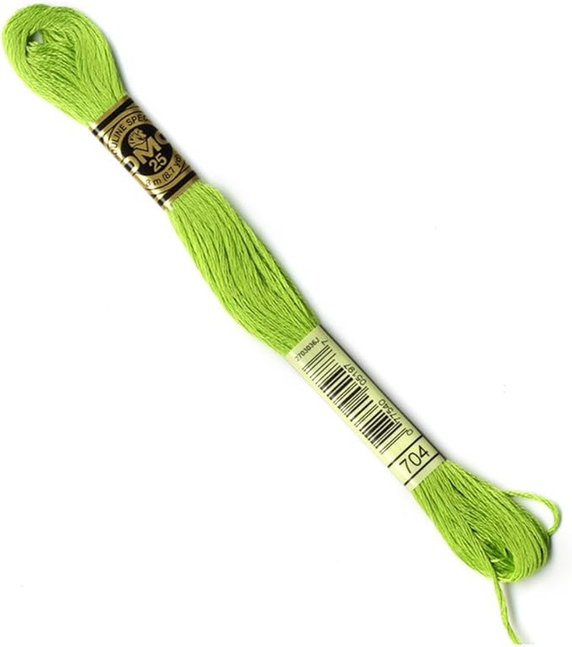 DMC Embroidery Thread - Bright Chartreuse 704