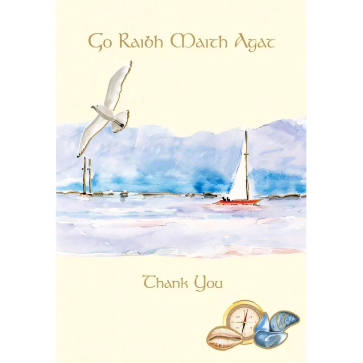 Glen Gallery Seagull Seascape Thank You