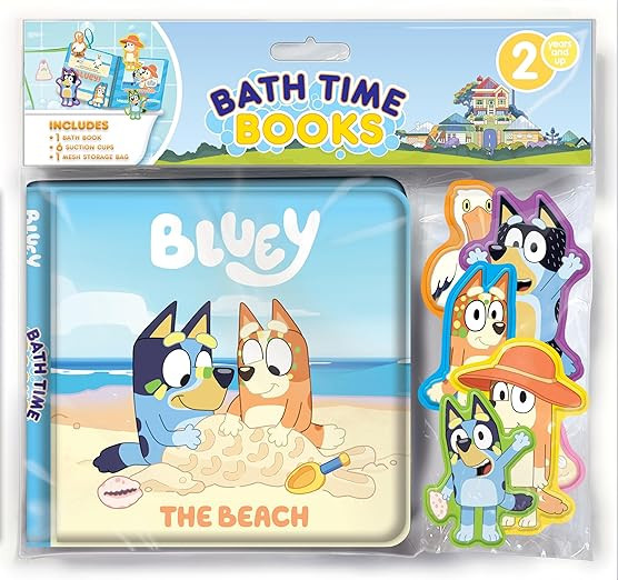 Bluey The Beach Bath Time Books