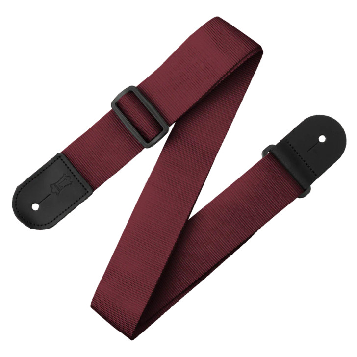 Levy's Single Tone Solid Colored Poly Series Guitar Strap M8POLY-BRG
