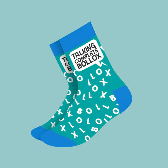 Talking Complete Bollox Men's Socks
