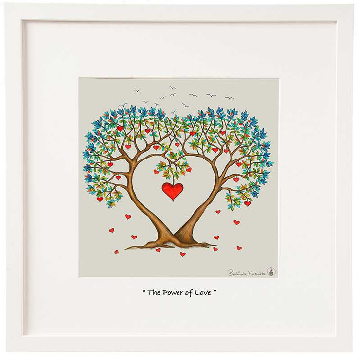 Power of Love Framed Print 6x6in / 15x15cm