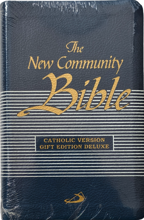 New Community Bible Blue Lge Zipped