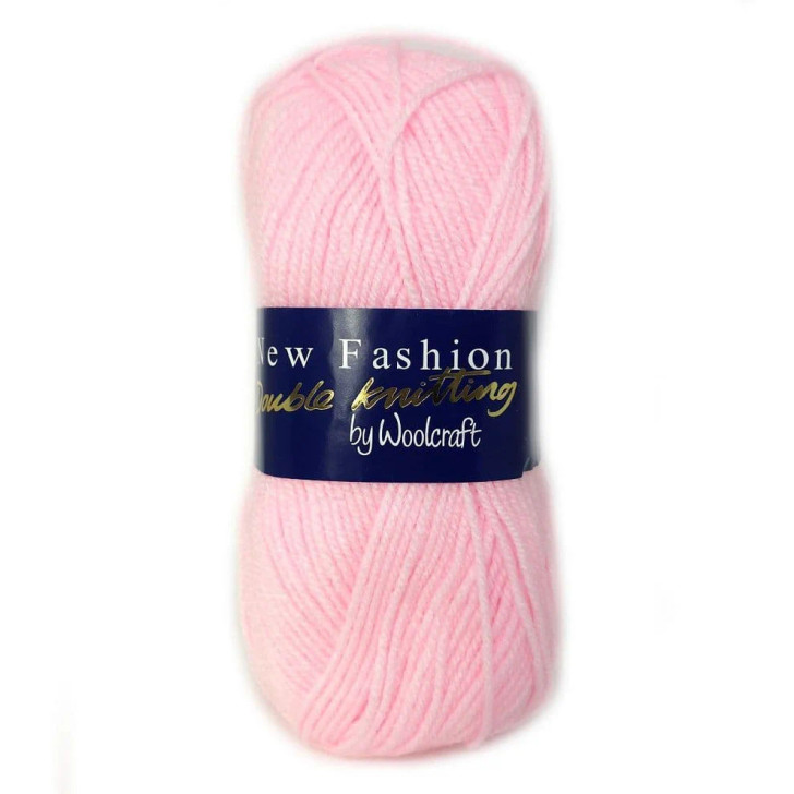 Woolcraft New Fashion Double Knitting Wool Shade 2F79 - Baby Pink