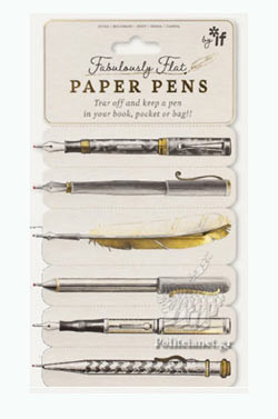 Fabulously Flat Paper Pens