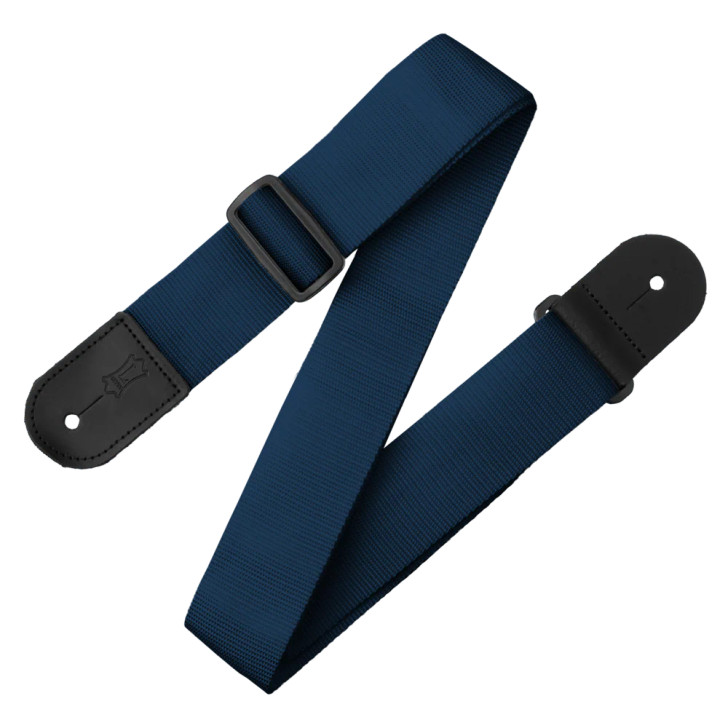 Levy's Single Tone Solid Colored Poly Series Guitar Strap M8POLY-NAV