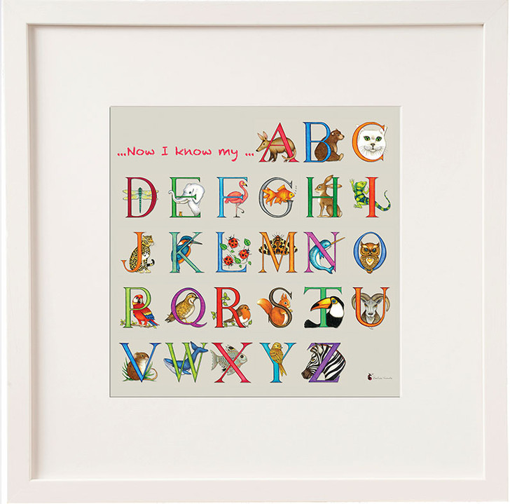 Now I Know My ABC. . .Framed Print 9x9