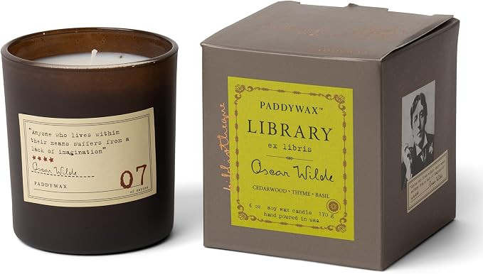 Paddywax Library Oscar Wilde Soy Wax Candle