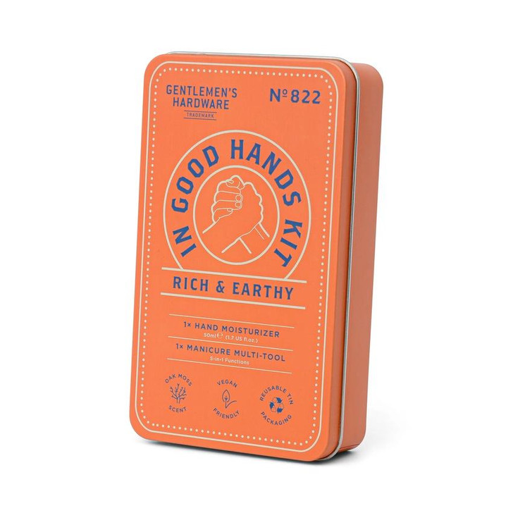 Gentlemen's Hardware In Good Hands Travel Kit in a Tin