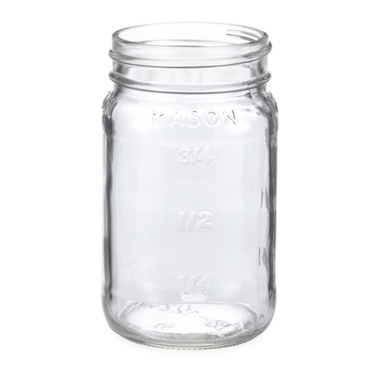 Clear Glass Graduated Mason Jars