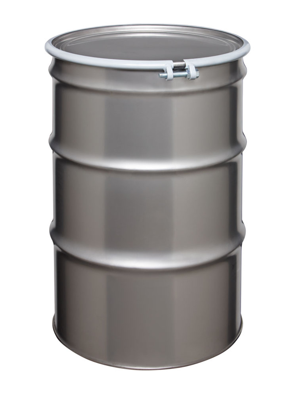 5 Gallon Stainless Steel Drum, Food Grade, Cover w/Lever Lock