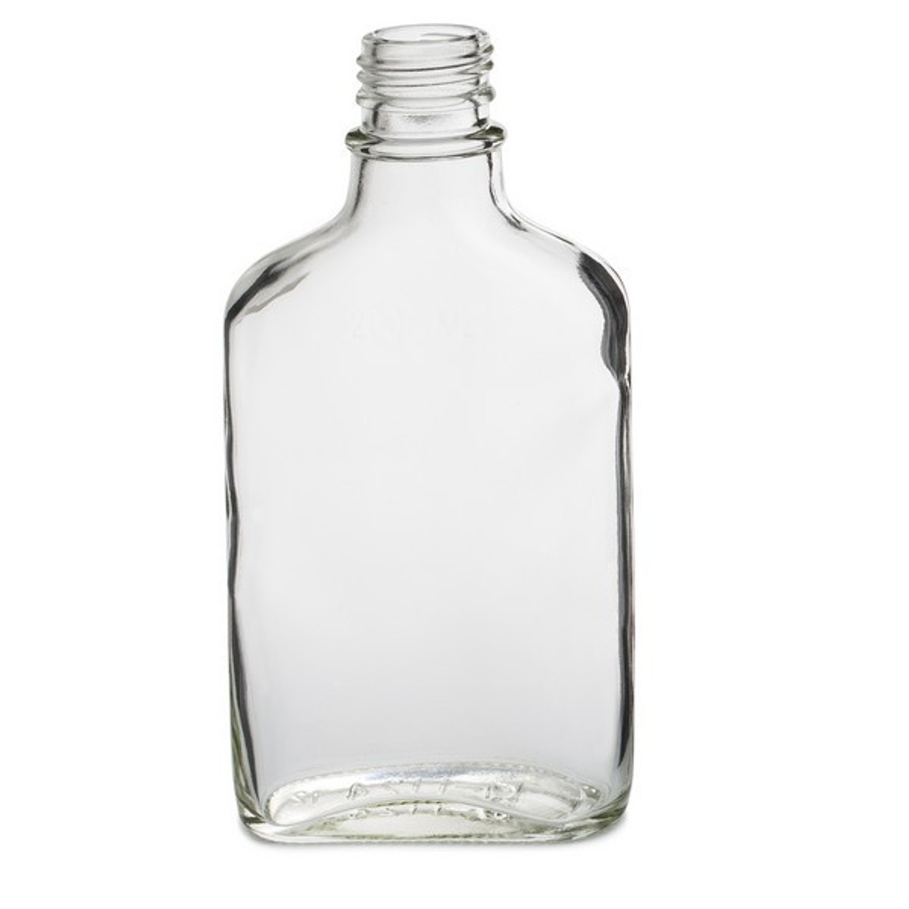 200ml Clear Glass Flask Bottles (Cap Not Included) - 6/Case, Clear Type III 28 mm