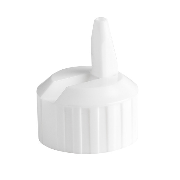 28-400 White LDPE Spouted Flip Top Cap | Berlin Packaging
