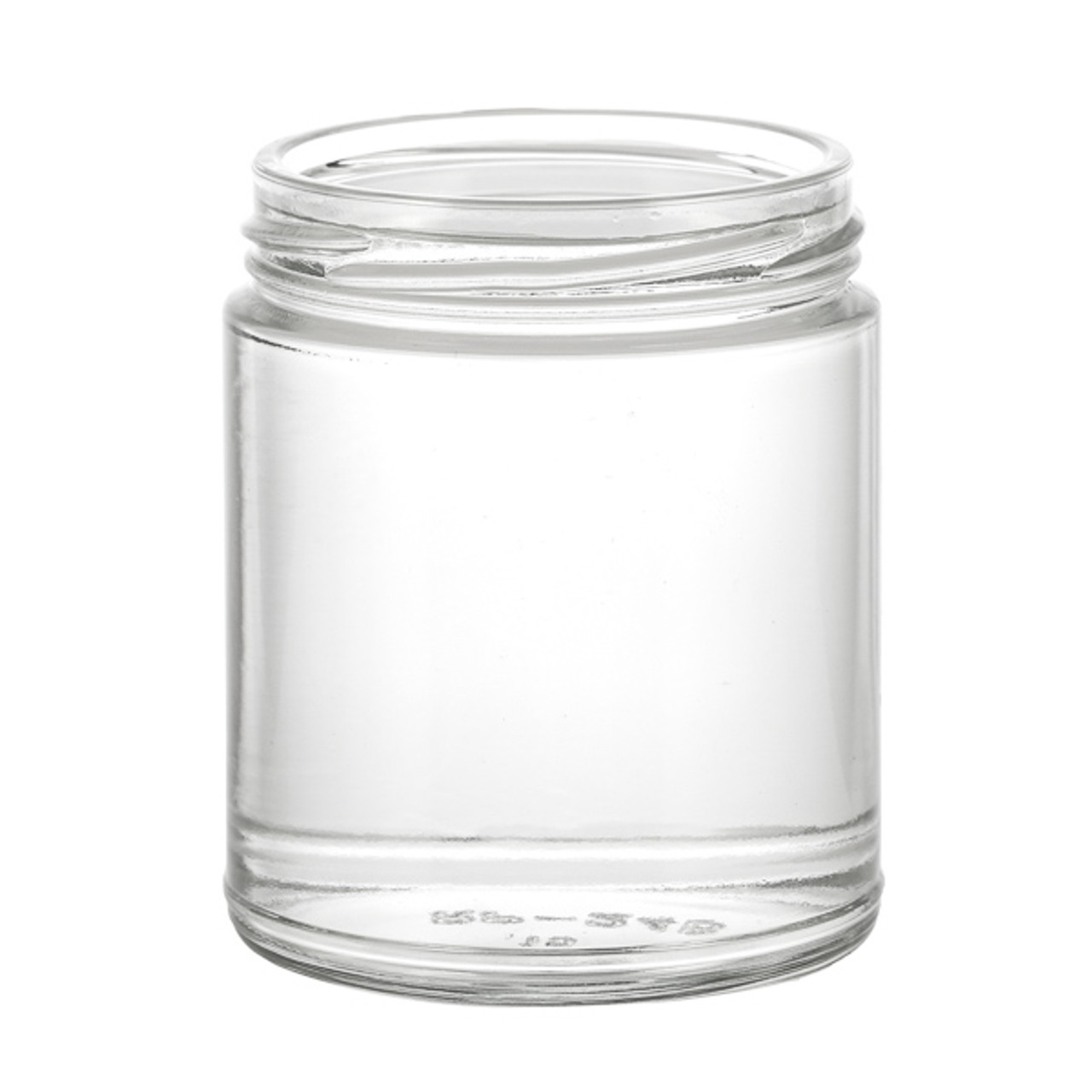 jar　0418 9 oz Clear Glass Straight Sided Jar, Lug Finish | Berlin