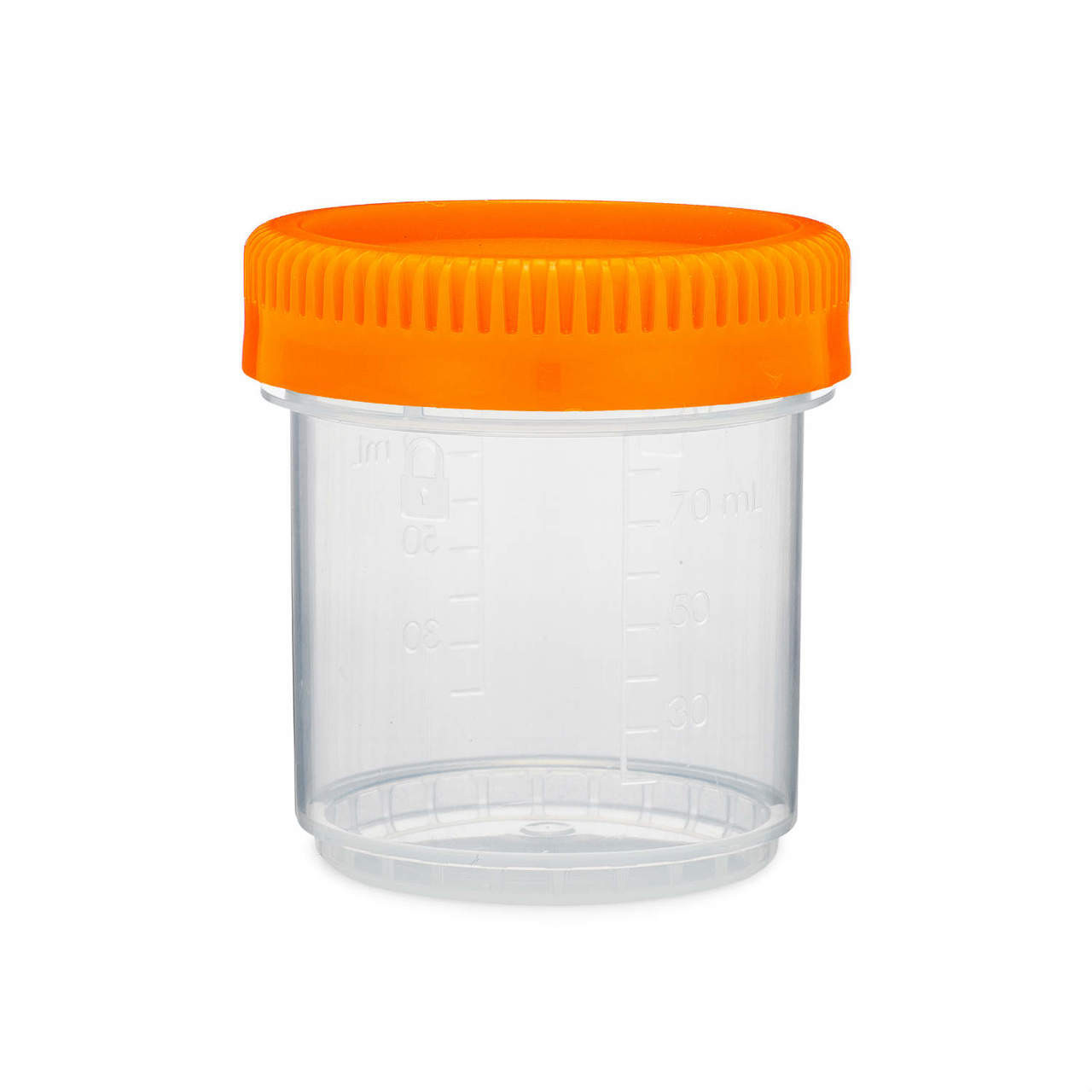 Thermo Scientific Samco Clicktainer 120ml PP Plastic Leakproof Specimen Vial - Clear 53 mm