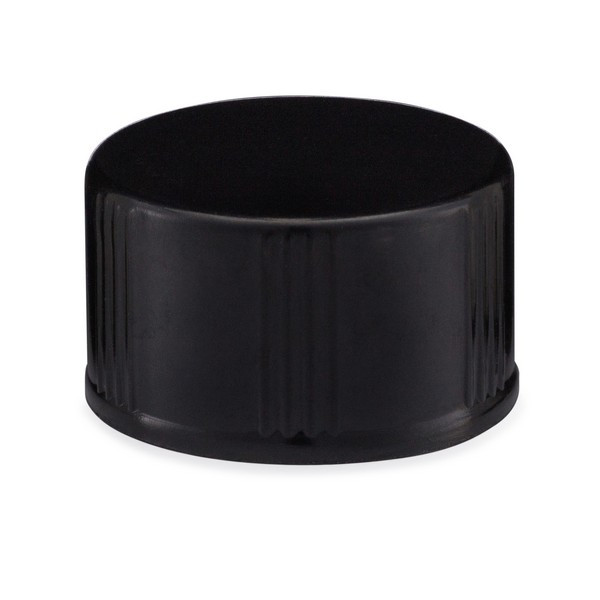 13-425 Black Phenolic Cap with Tri-Foil Liner | Berlin Packaging