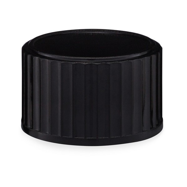 15-425 Black Phenolic Cap with Polycone Liner | Berlin Packaging
