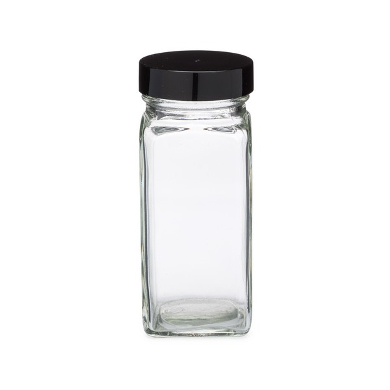 Glass Spice Jars/Bottles/Shakers 4 Oz Empty Square Spice