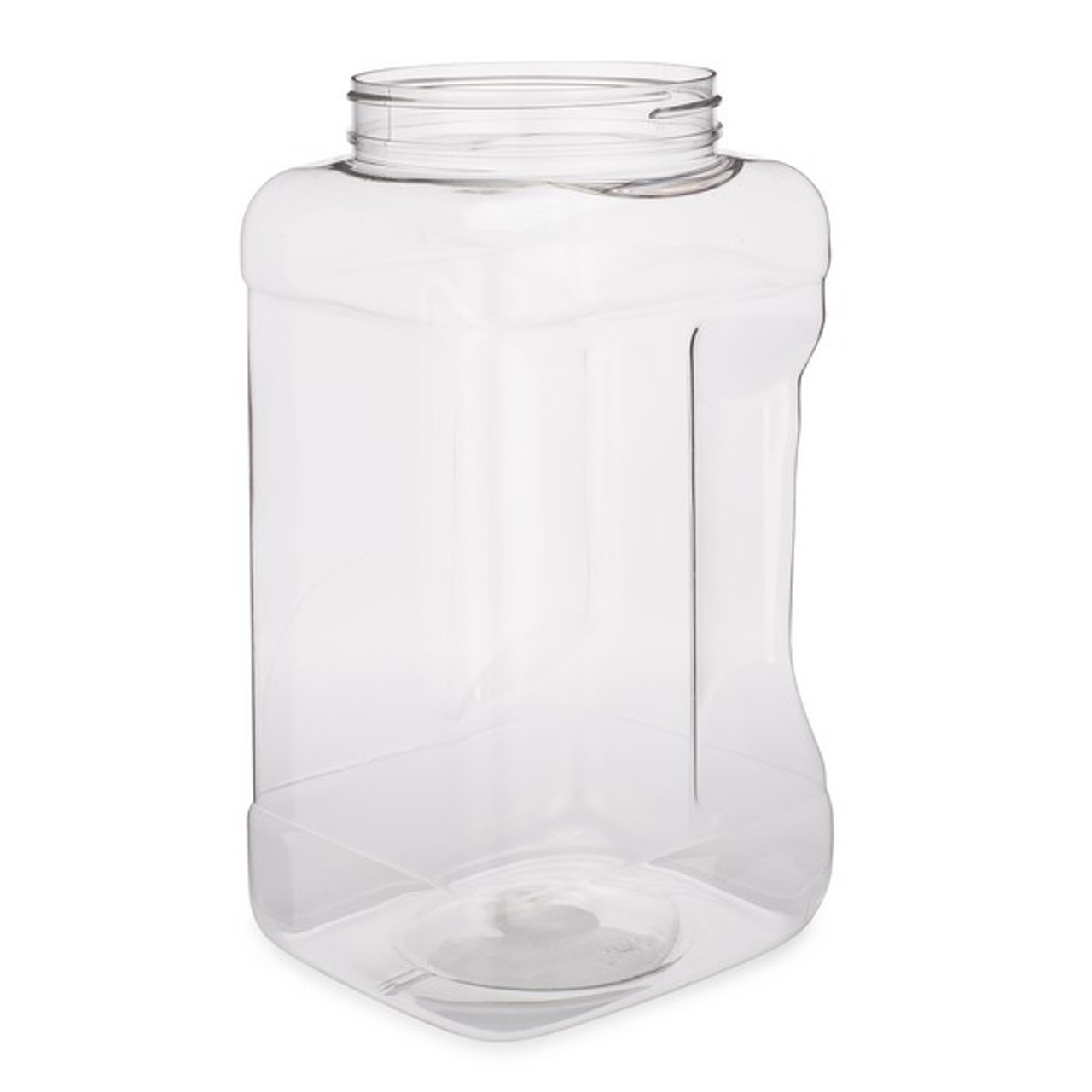 1gal Clear PETG Plastic Gripper Containers (Cap Not Included) - Clear BPA Free 110-400