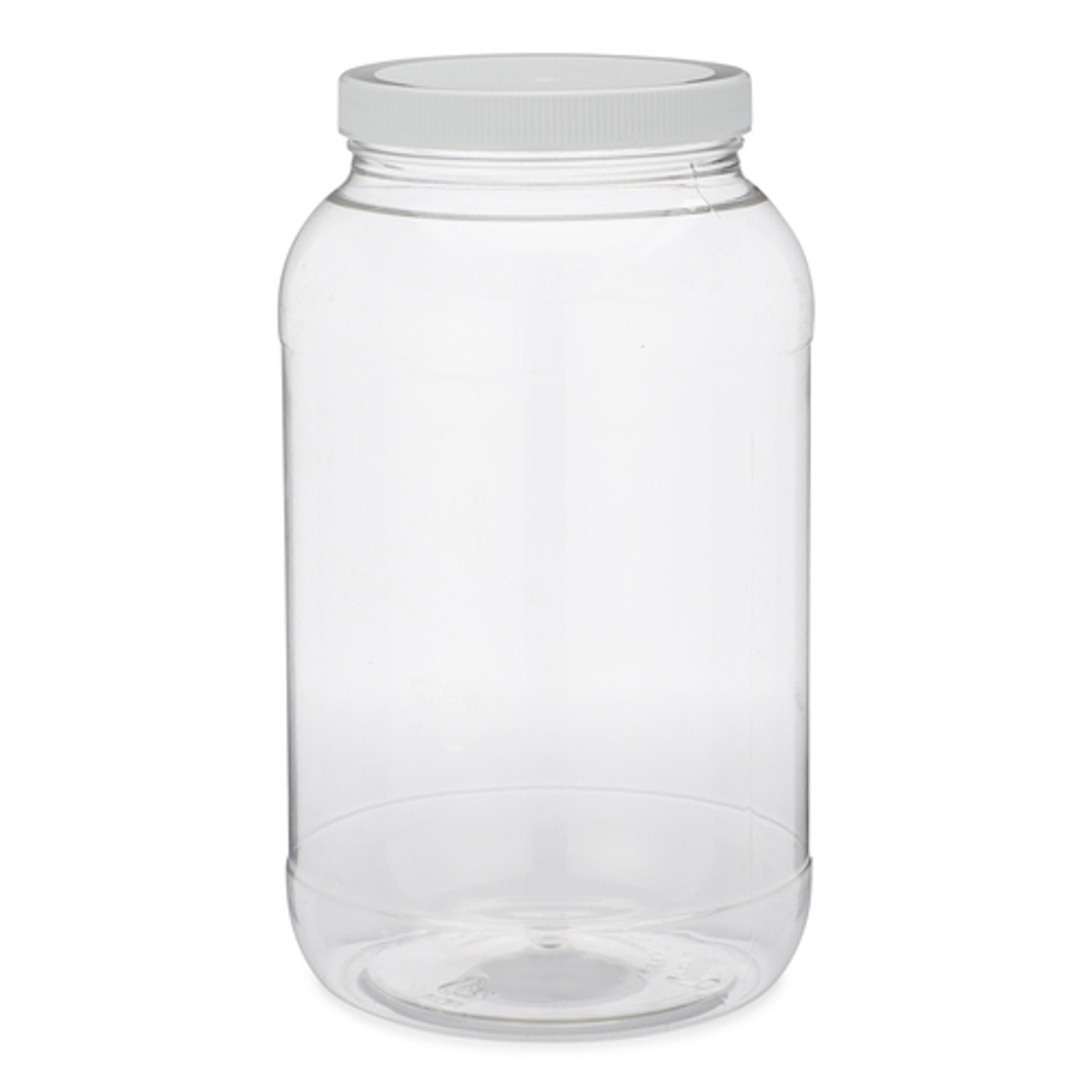 128oz Clear Pet Plastic Wide Mouth Jars (Cap Sold Separately) - Clear BPA Free 110-400