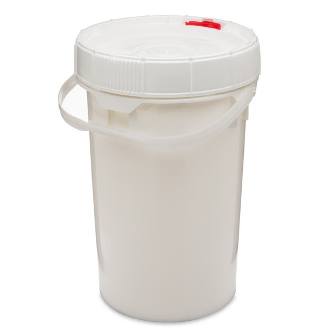 6.5 gal White HDPE UN Rated Pails (Screw Top Lid)